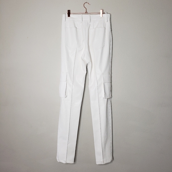 BLINDNESS SS19 White Skinny Cargo Pants Runway Ready-to-Wear Size L - Picture 3 of 14